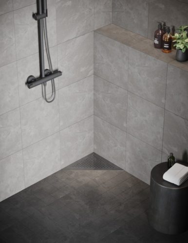 Vieser Corner Modern rist rustfri ramme